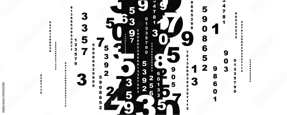 background with numbers in rhythmic dimensions. background with numbers in rhythmic dimensions.