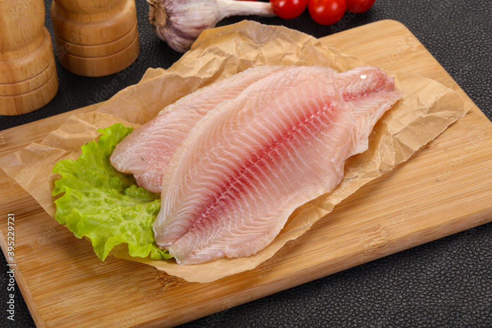 Raw tilapia fish Raw tilapia fish