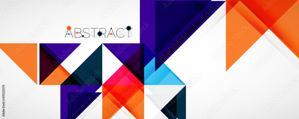 Set of vector triangle geometric backgrounds. Vector illustration for covers, banners, flyers and posters and other designs Set of vector triangle geometric backgrounds. Vector illustration for covers, banners, flyers and posters and other designs
