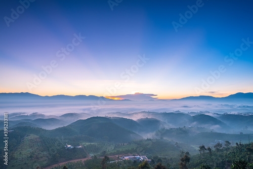 Dawn in the valley Vietnam
