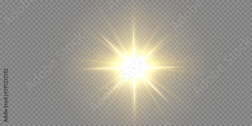 Fotografia Abstract transparent sunlight special lens flare light effect