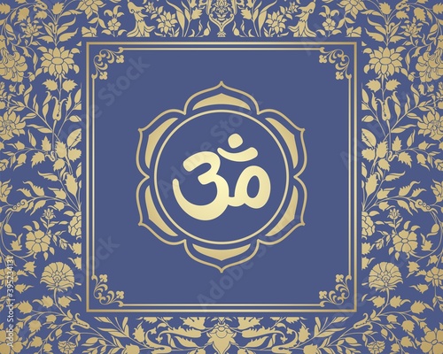 aum syllable , paisley design ,Hinduism , India	