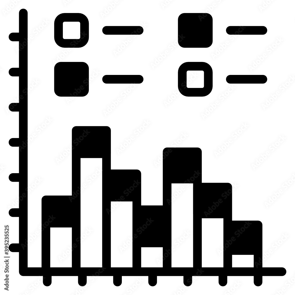 Trend chart denoting statistics glyph icon
Trend chart denoting statistics glyph icon