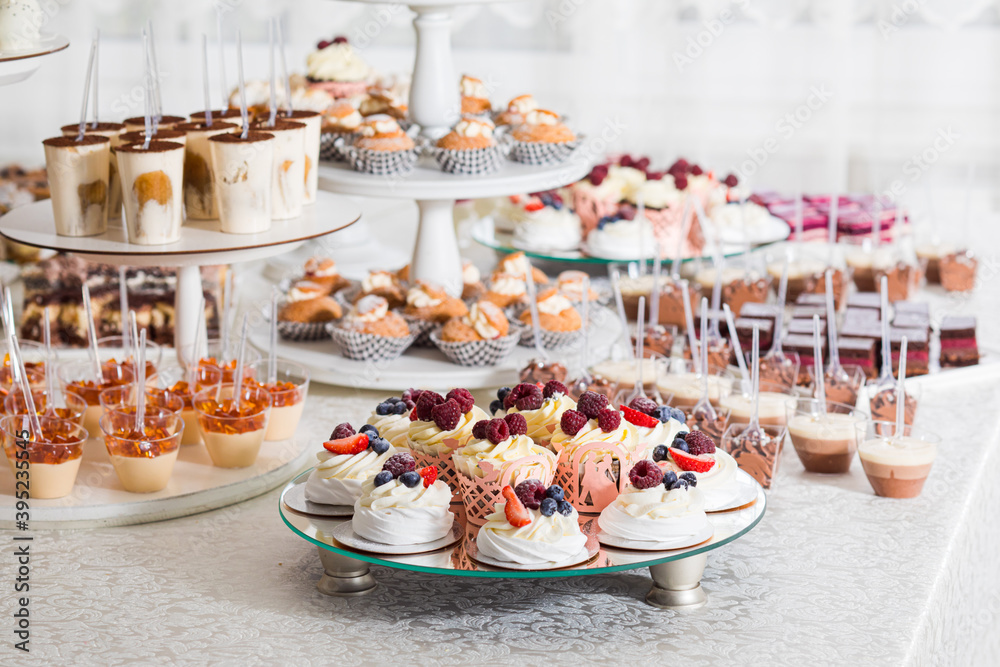 The amazing dessert table for a luxury party