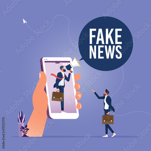 Fake news or misleading information concept, Fake news or misleading information that people share on social media and internet, Propaganda in media