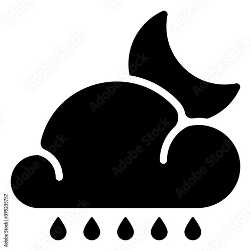 Rainy Night Vector 