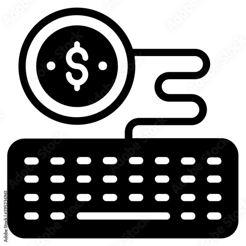 
Modern icon of pay per click, editable vector 
