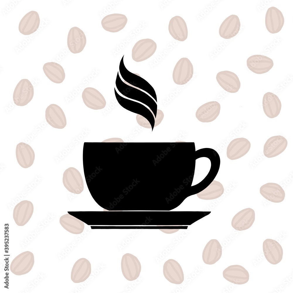 Obraz premium coffee cup background