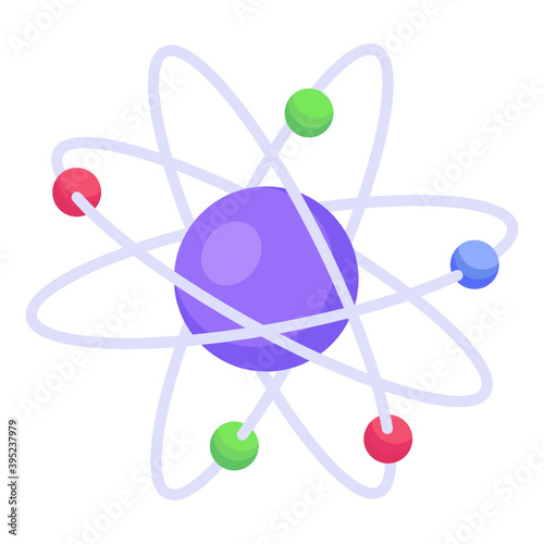 
An icon of science in isometric design
