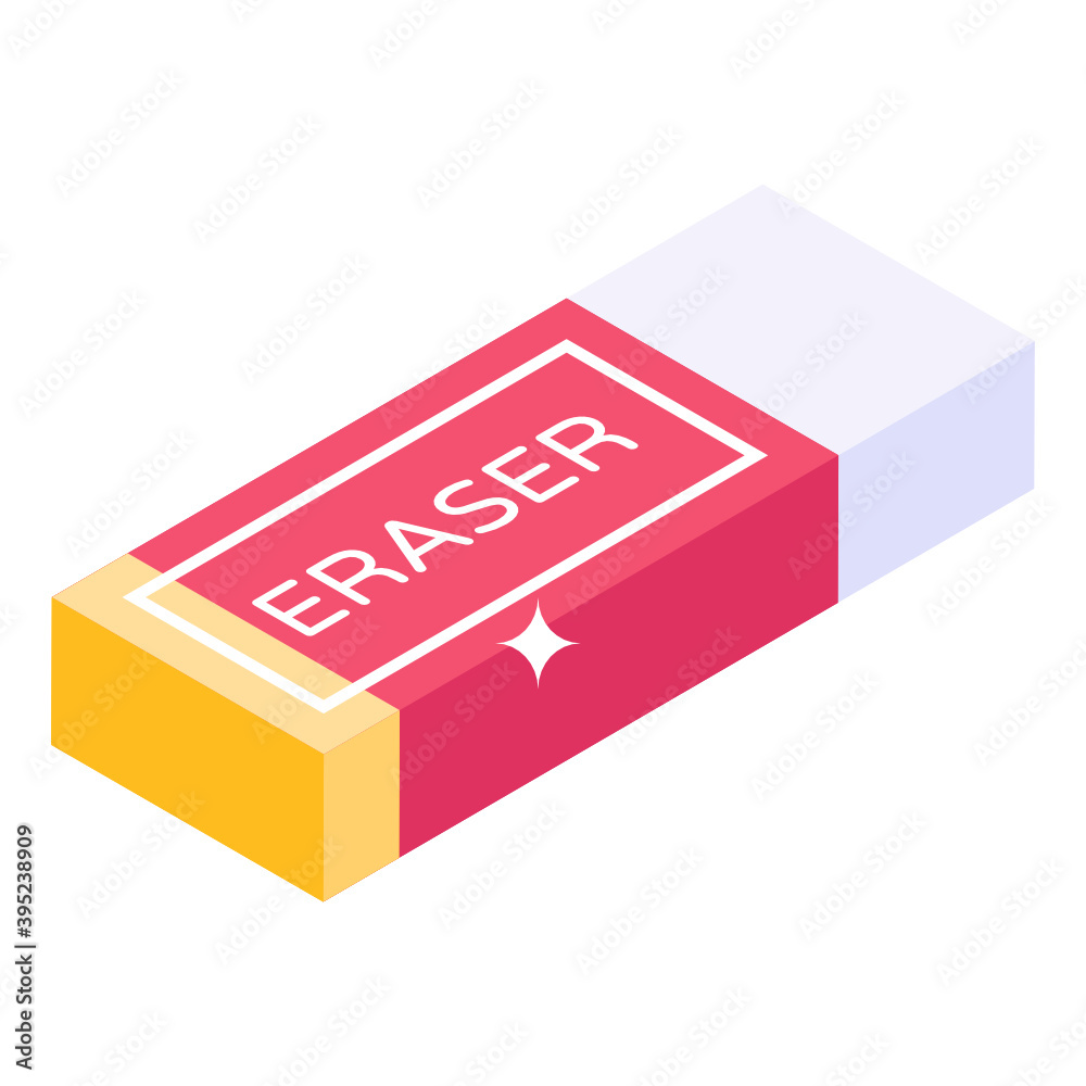 An icon design of eraser, vector in trendy editable style
An icon design of eraser, vector in trendy editable style