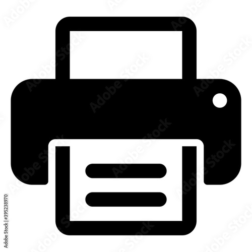 Printing Machine Vector 