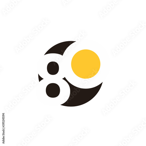 80 Years Anniversary Celebration Vector Template Design Illustration