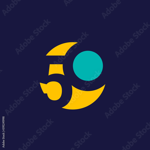 50 Years Anniversary Celebration Vector Template Design Illustration