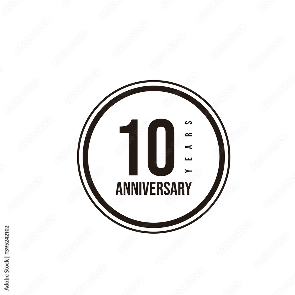 10 Years Anniversary Celebration Vector Template Design Illustration 10 Years Anniversary Celebration Vector Template Design Illustration