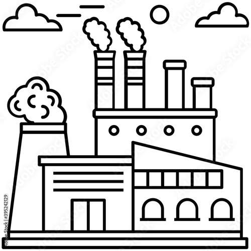 Factory Building Vector 