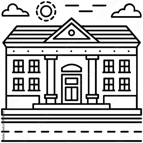 Bungalow Illustration Vector 