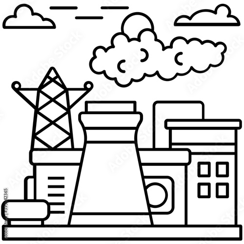 Factory Illustration Vector 