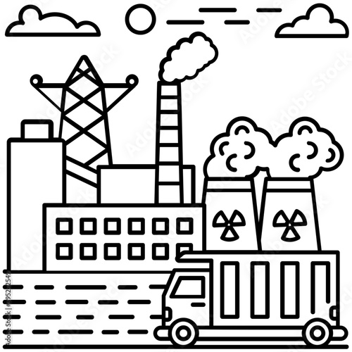 Power Plant Vector 