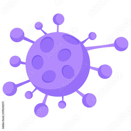 
Isometric vector of germ, editable icon 
