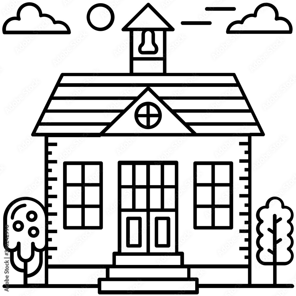 House Line Illustration 
