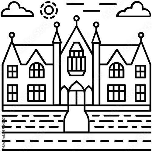 Castle Illustration Vector 