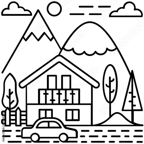 Beach Home Vector 