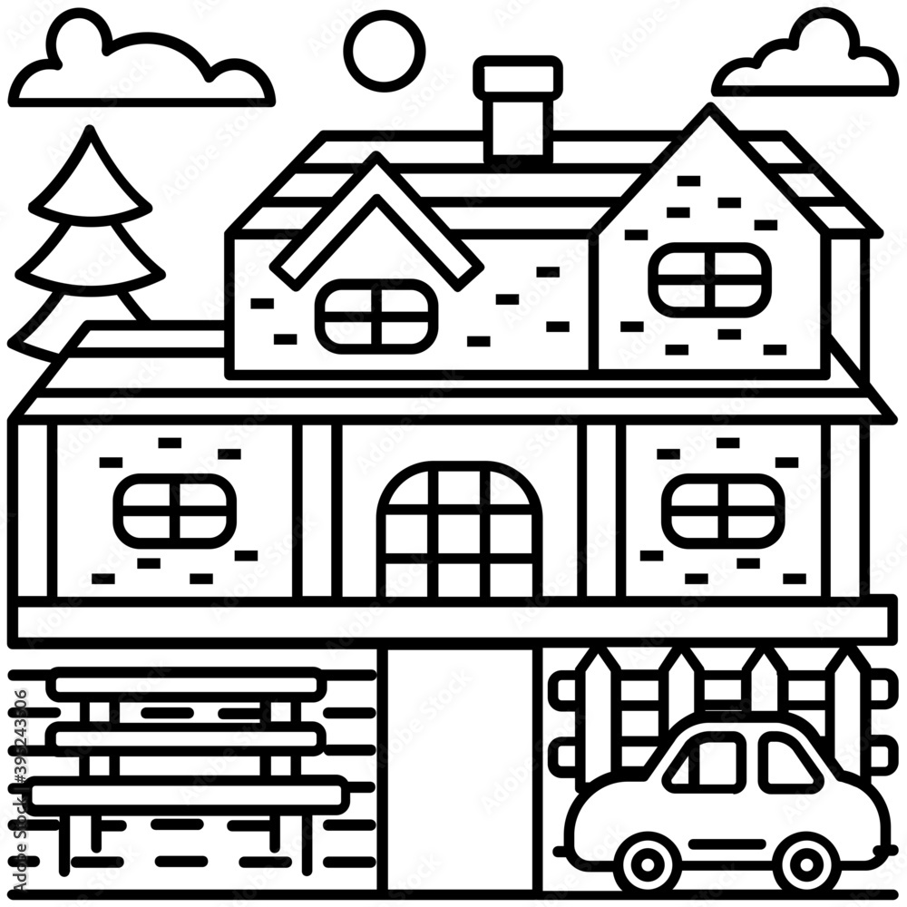 Modern House Vector Modern House Vector