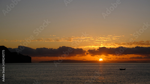 Sunrise over Desertas Islands, Madeira Island, Portugal