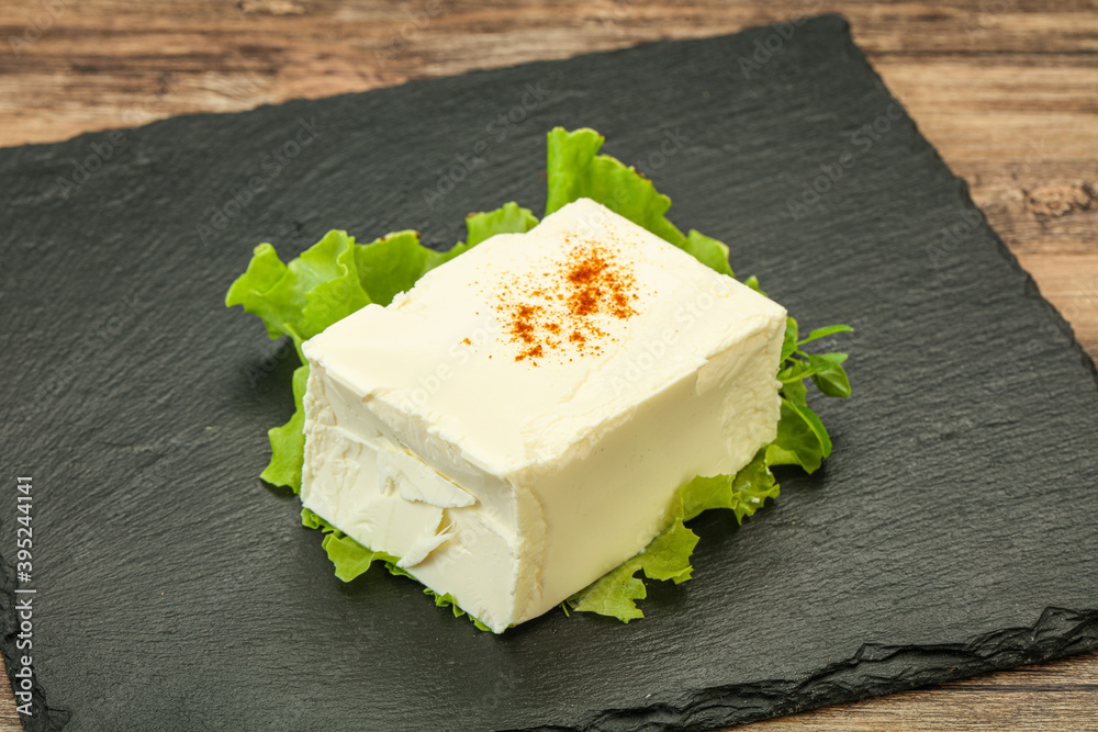 Greek traditional soft feta cheese