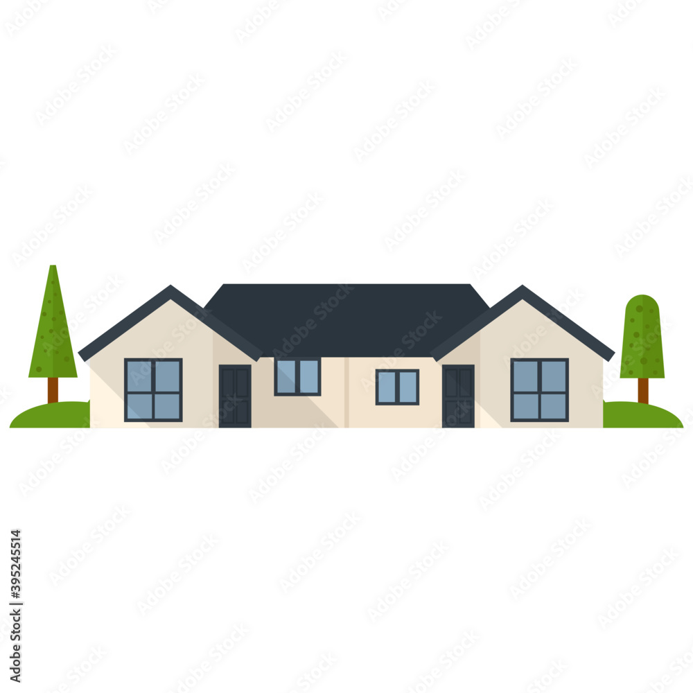 Residential Building Vector Residential Building Vector