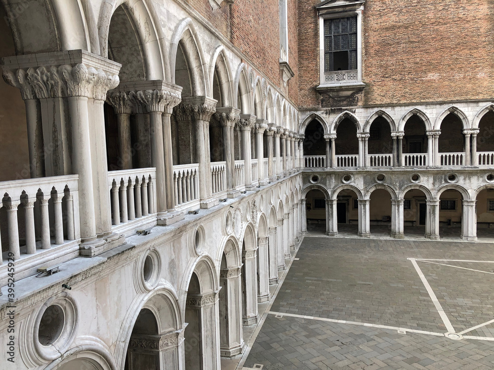 The Doge Palace in the city of Venice, Italy
