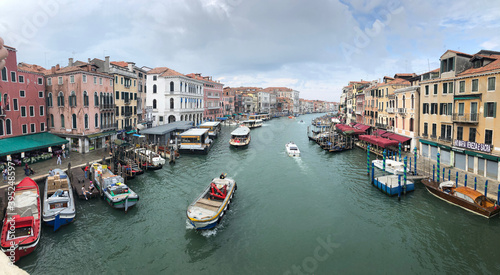 Buildings along the Grand Canal in Venice, Italy