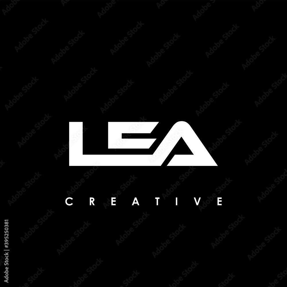 LEA Letter Initial Logo Design Template Vector Illustration - obrazy, fototapety, plakaty 