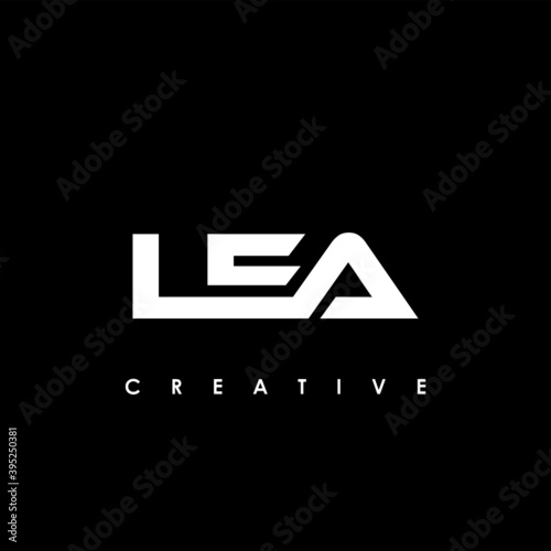 Fényképezés LEA Letter Initial Logo Design Template Vector Illustration