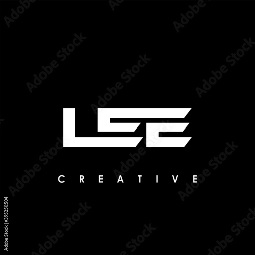LEE Letter Initial Logo Design Template Vector Illustration photo