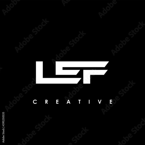 LEF Letter Initial Logo Design Template Vector Illustration