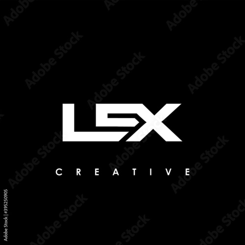 LEX Letter Initial Logo Design Template Vector Illustration photo