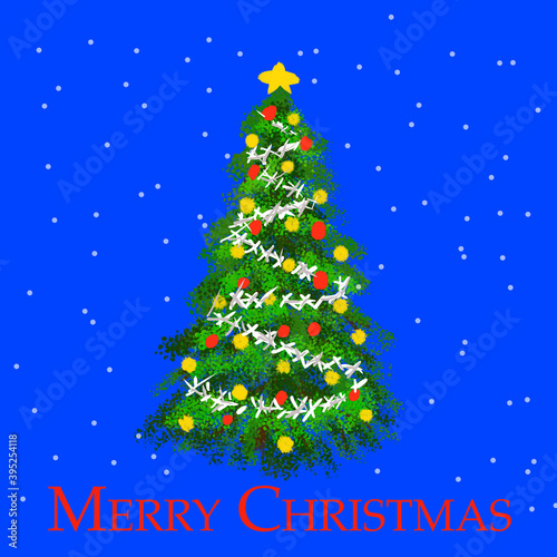 Wallpaper Mural abstract christmas tree Torontodigital.ca