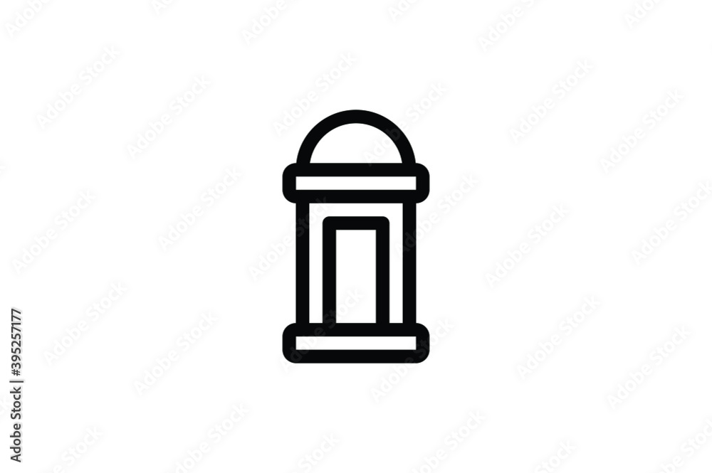Architecture Outline Icon - Telephone House