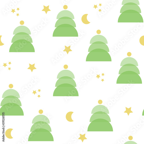 Seamless White Christmas and New Year`s pattern. Winter and Christmas elements. Wrap for gifts. Geometric style.