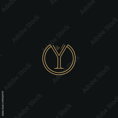 Letter Y with Cercle Logo template photo