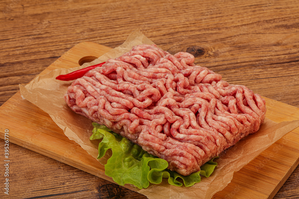 Raw Minced pork meat for cooking Raw Minced pork meat for cooking