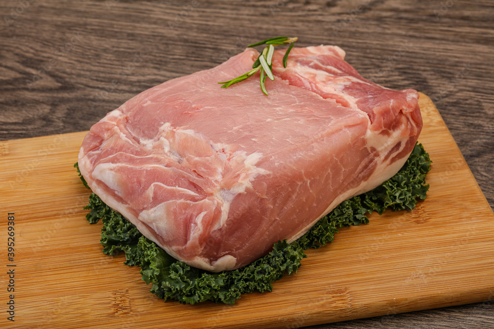 Pork meat piece for cooking