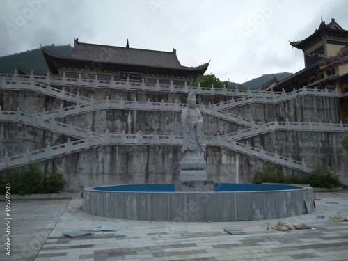 Chinese Buddhist temple, Yichun, China photo