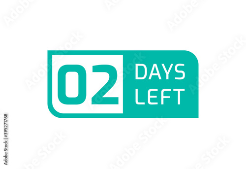 2 Days Left banner on white background, 2 Days Left to Go