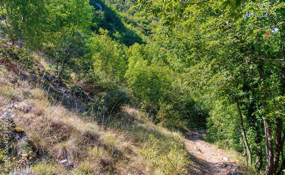 Sentiero 109AG da Poggio San Romualdo a Castelletta nelle Marche in Italia