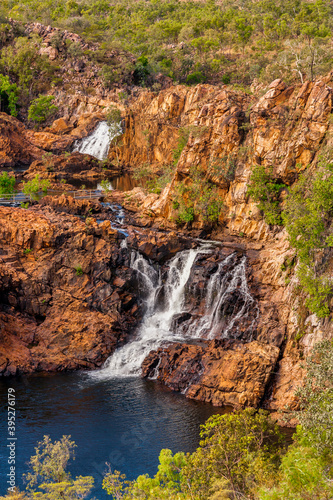 View from Bemang Lookout of upper Edith Falls in Nitmiluk National Park in Australia's Northern Territory.