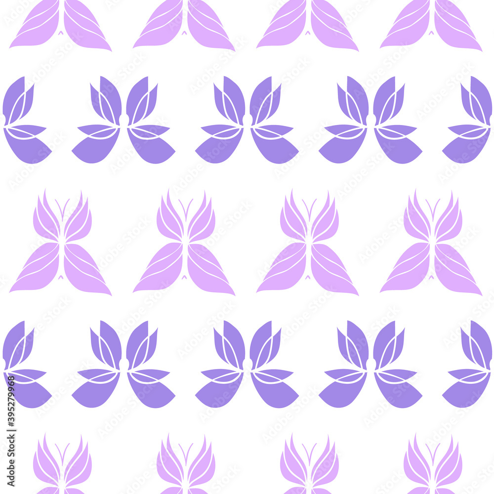 Beautiful Butterfly Seamless Pattern. Stylish backgroung with butterflies. Feminine and pastel wallpaper for your print or web design, fabric, wrapping paper. EPS 8 vector.