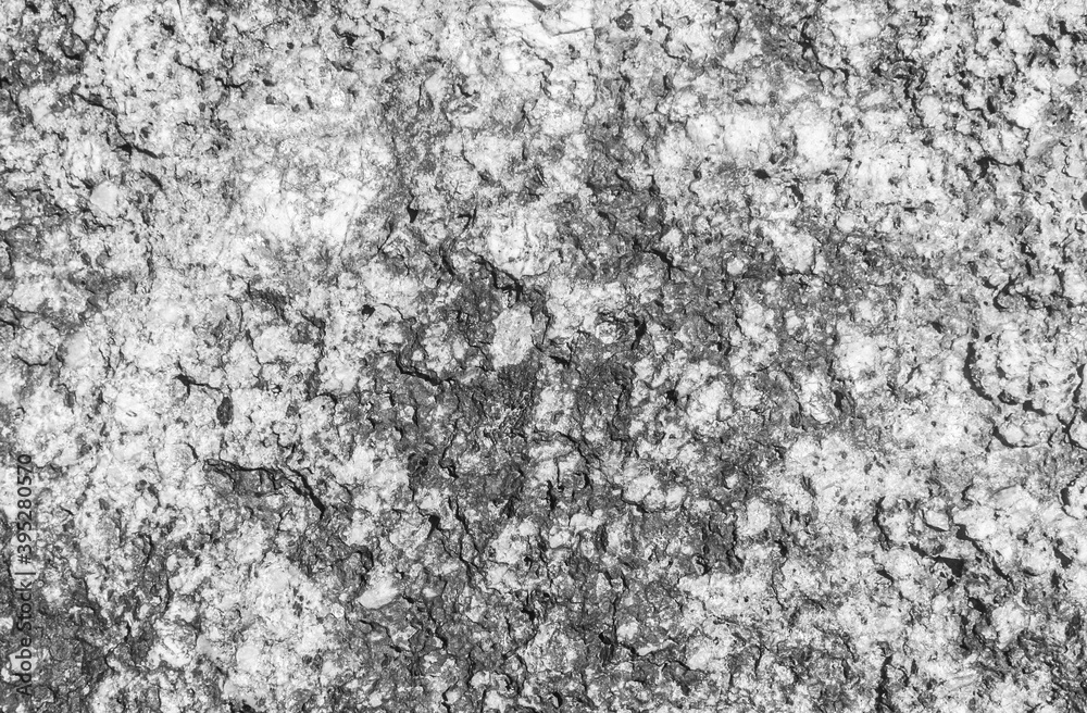 Obraz premium Abstract black and white rock surface.