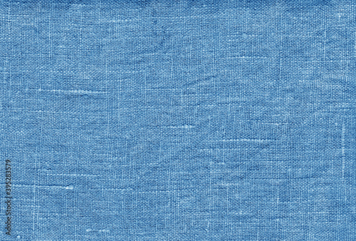 Blue color textile texture.